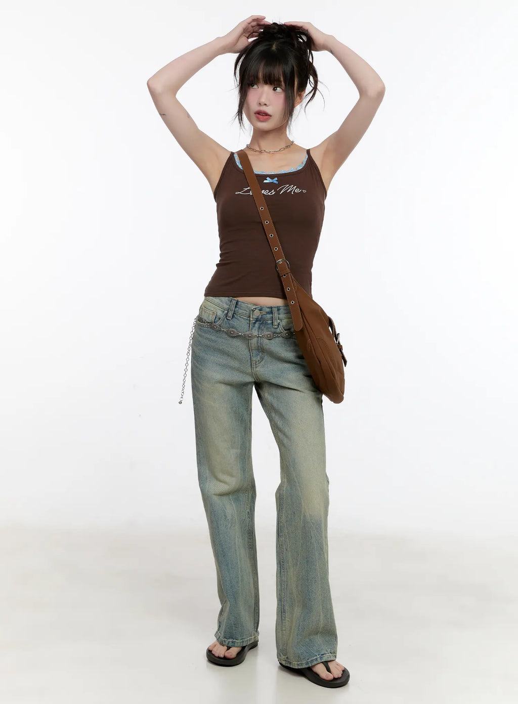 Roa Vintage Blue Flared Denim Jeans CL504