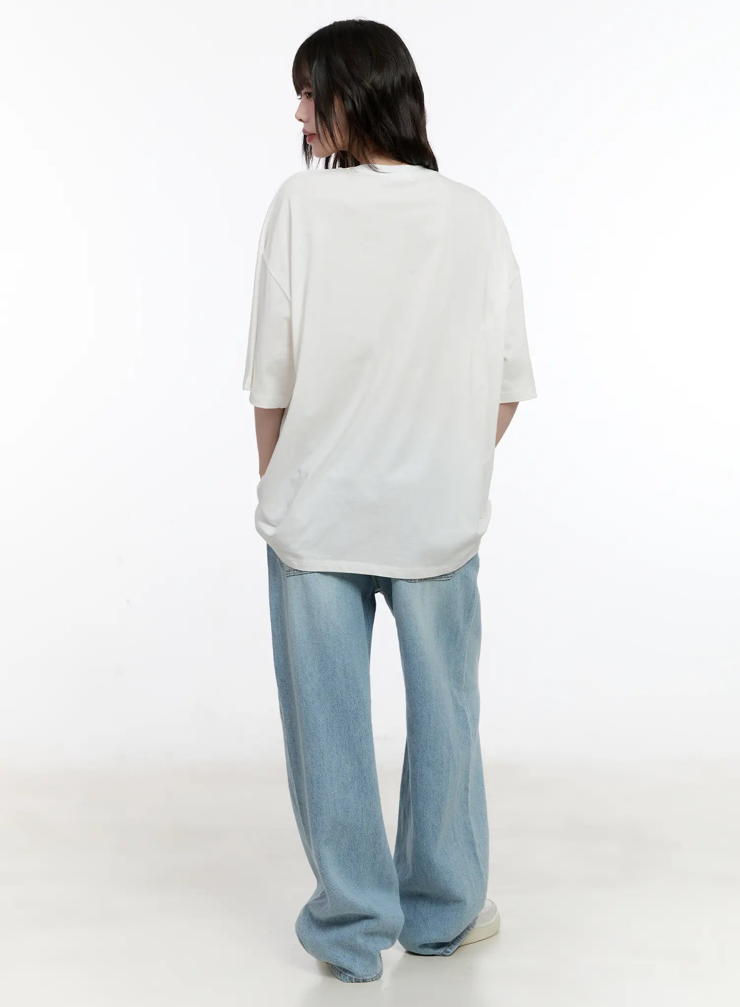 Whimsical Embroidered Oversized T-Shirt CL507