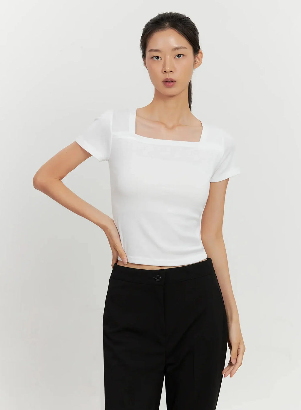 Classic Square-Neck Top IL528