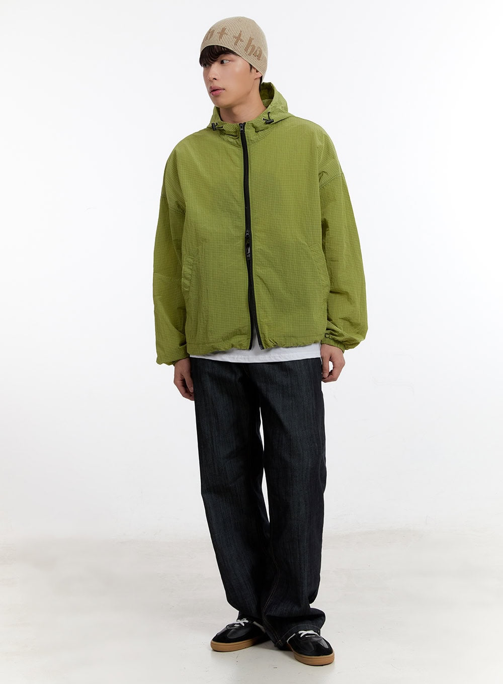 Men's No-Fade Wide-Leg Jeans IA507