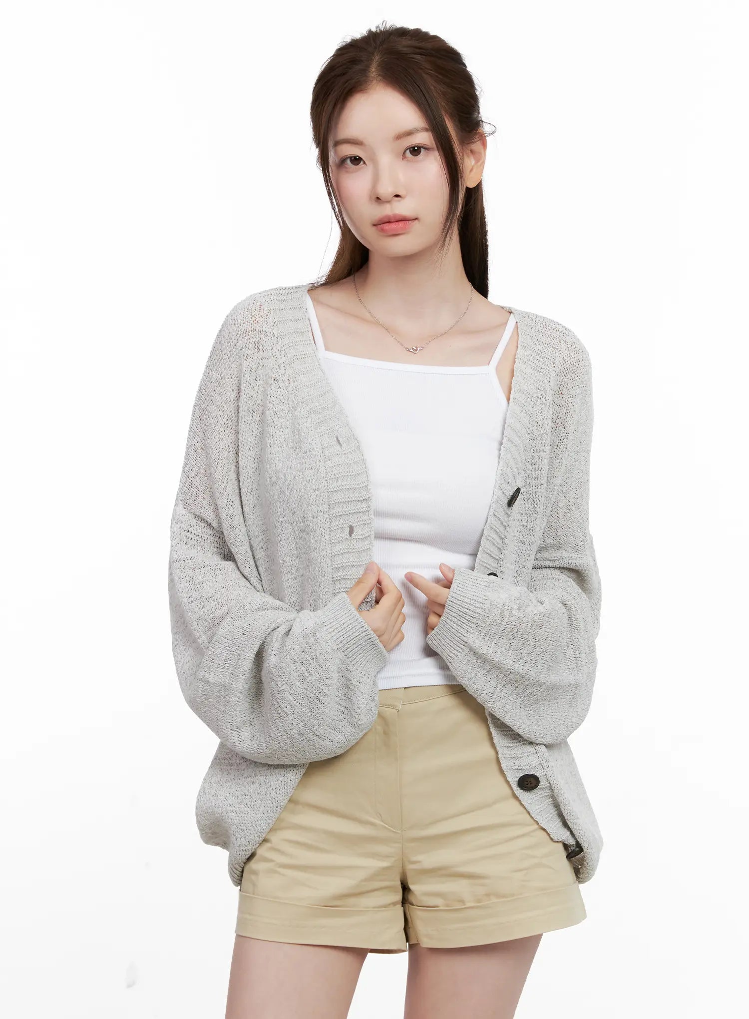 Oversized Summer Knit Cardigan CL523