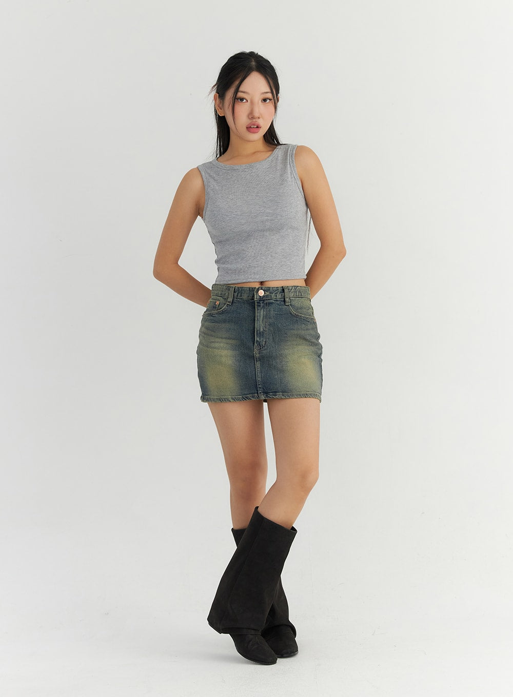 Rib Crop Tank Top CO304