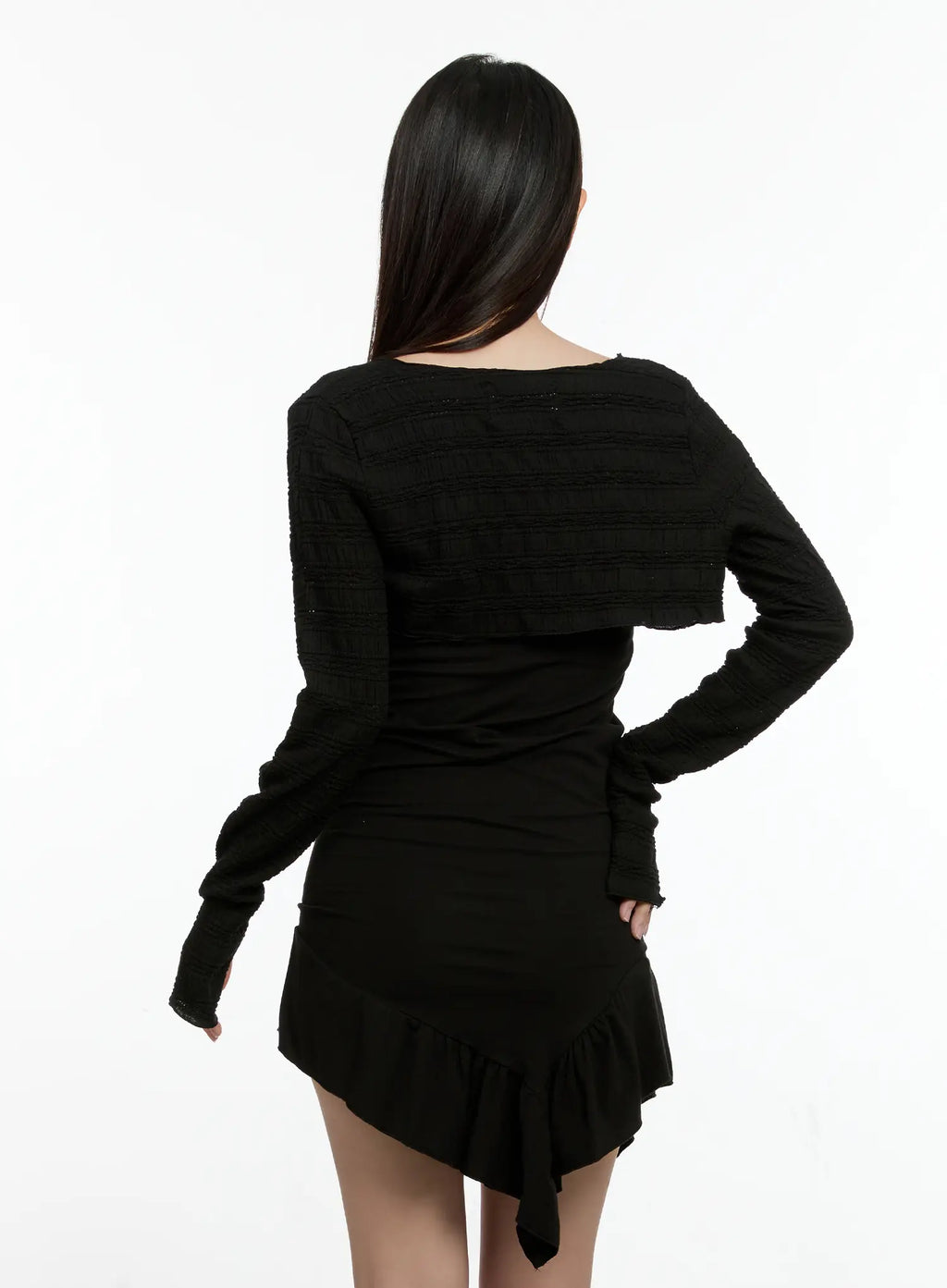 Cropped Chain Knit Cardigan CL531