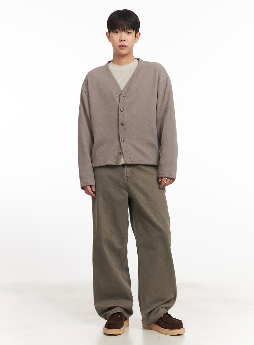 Men's Washed Long-Sleeve T-Shirt IM527