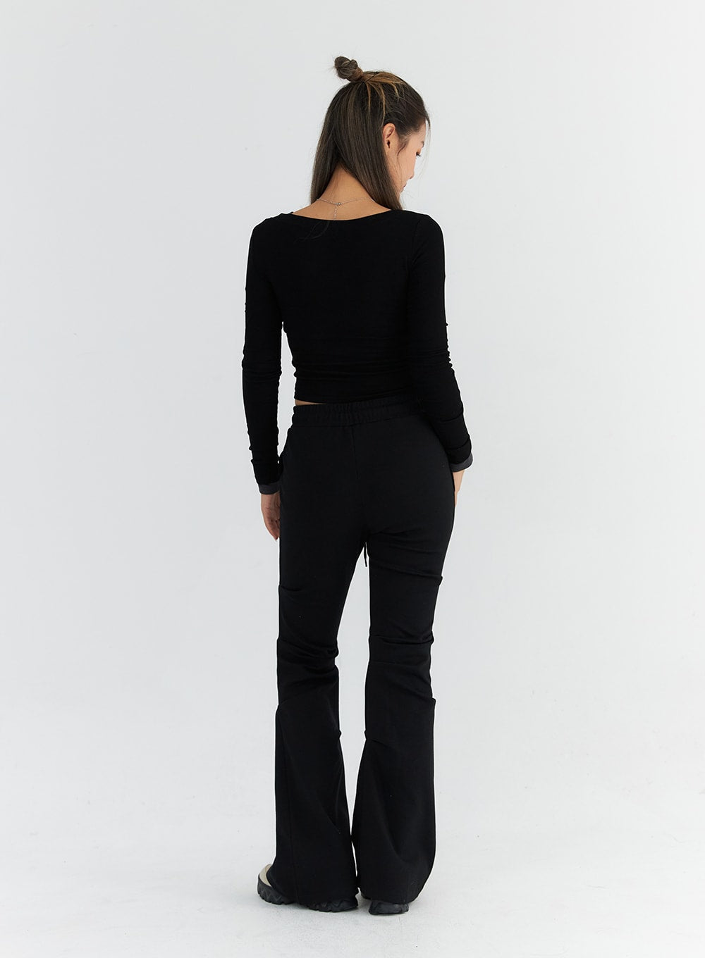 Pintuck Bootcut Jeans CO313