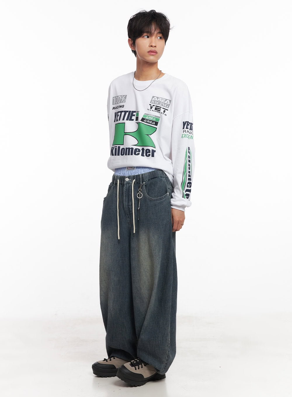 Men's Summer Drawstring Jeans IY508