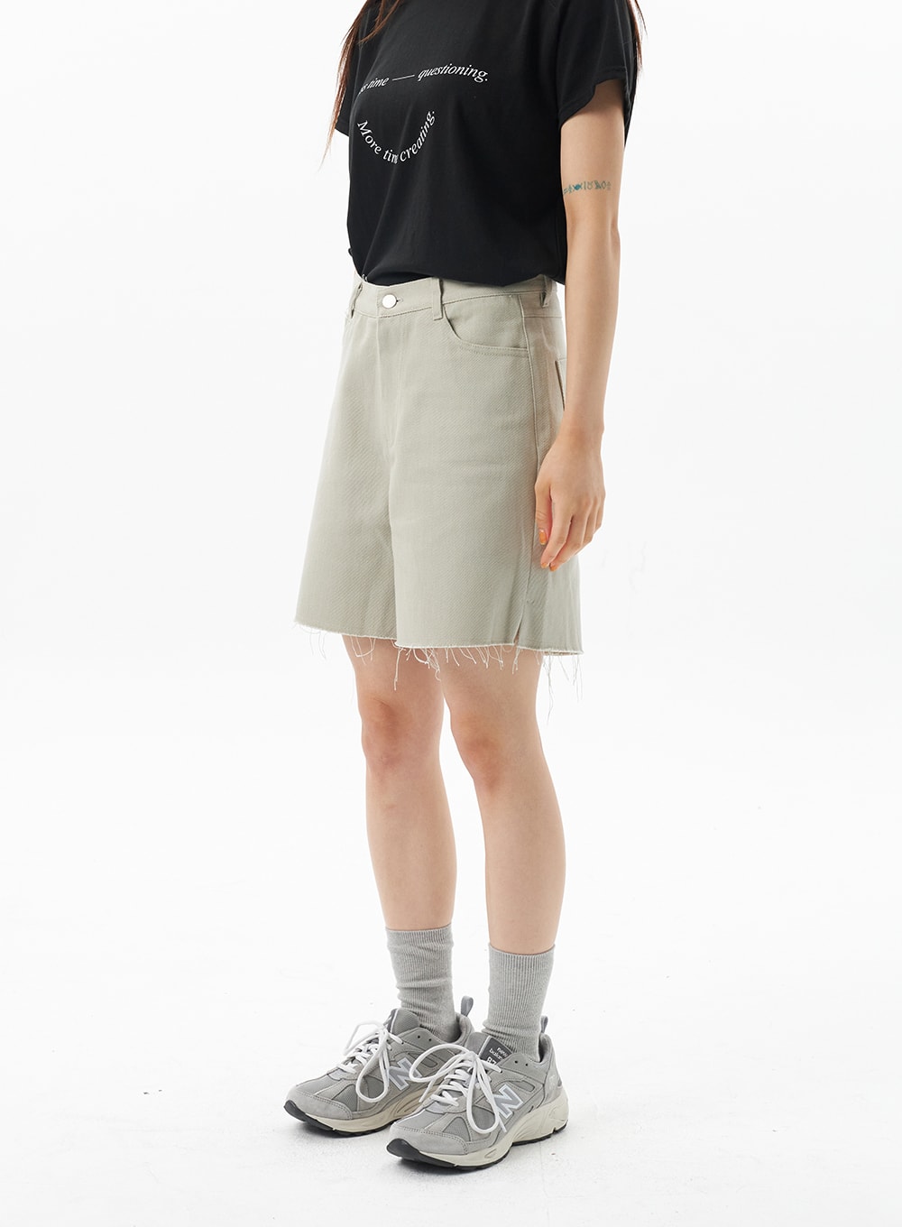 Wide Cotton Shorts OU323