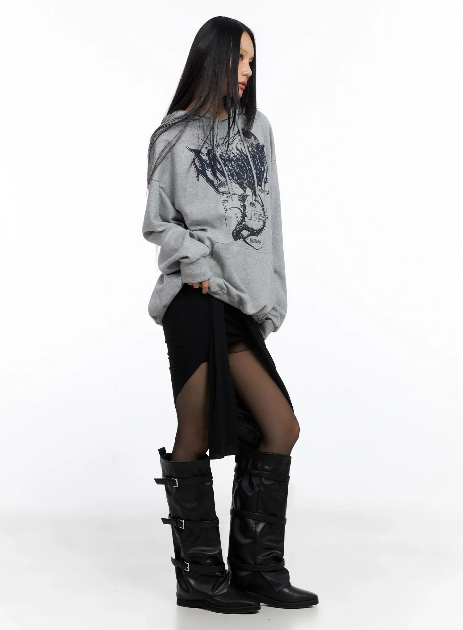 Oversized Graphic Hoodie CO516
