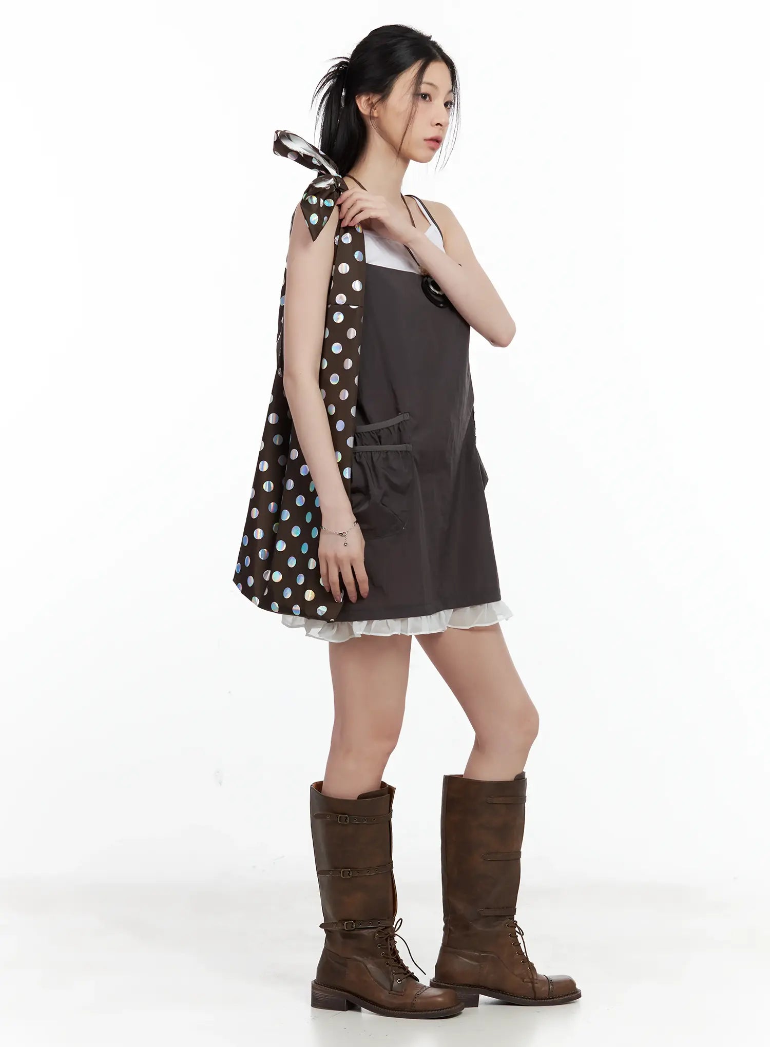 Babydoll Ruffle Mini Dress CU530