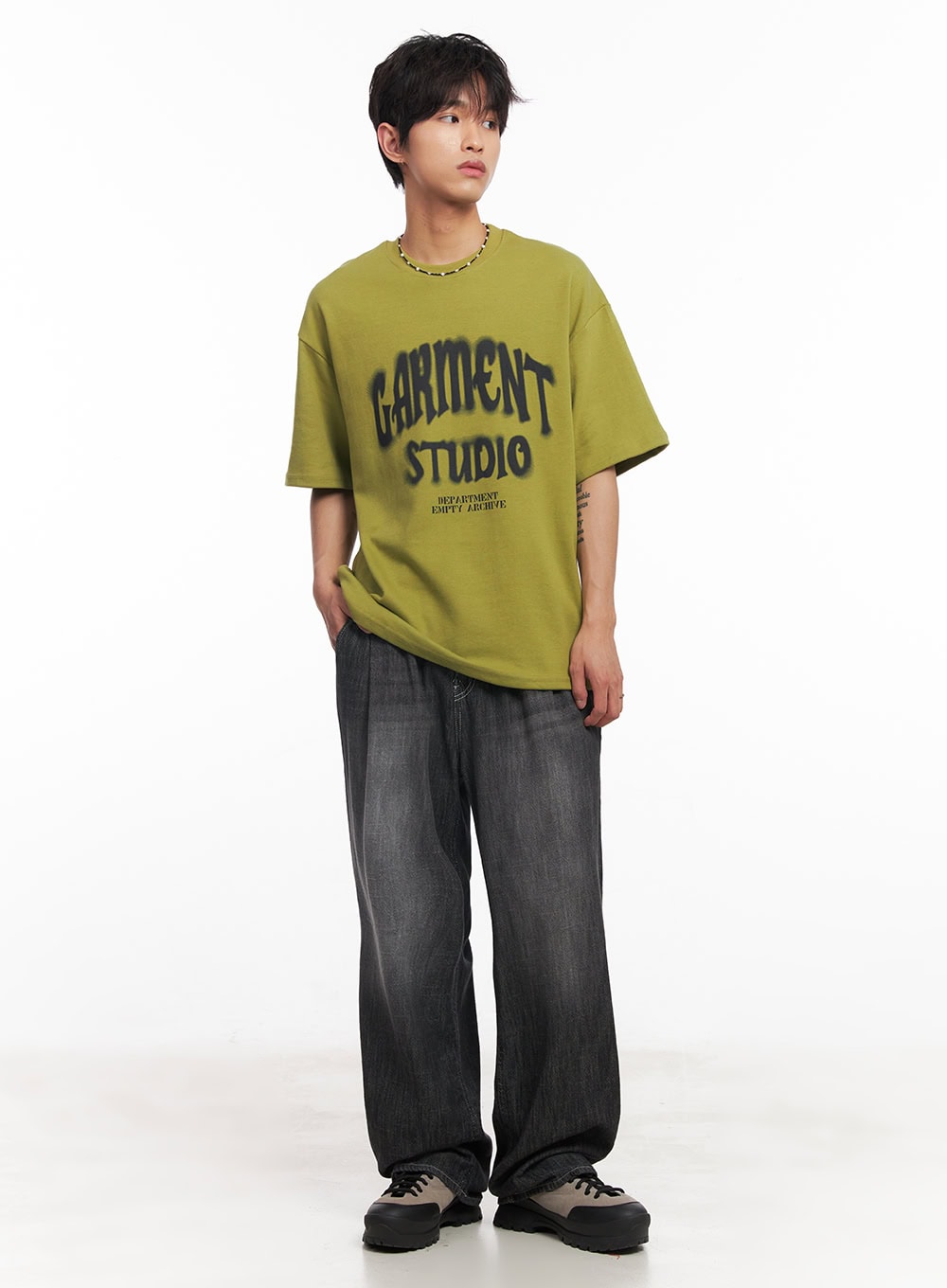 Men's Pintuck Linen Comfort Jeans IY508