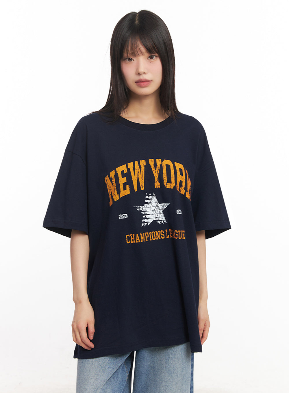NY Graphic Oversize T-Shirt IY502