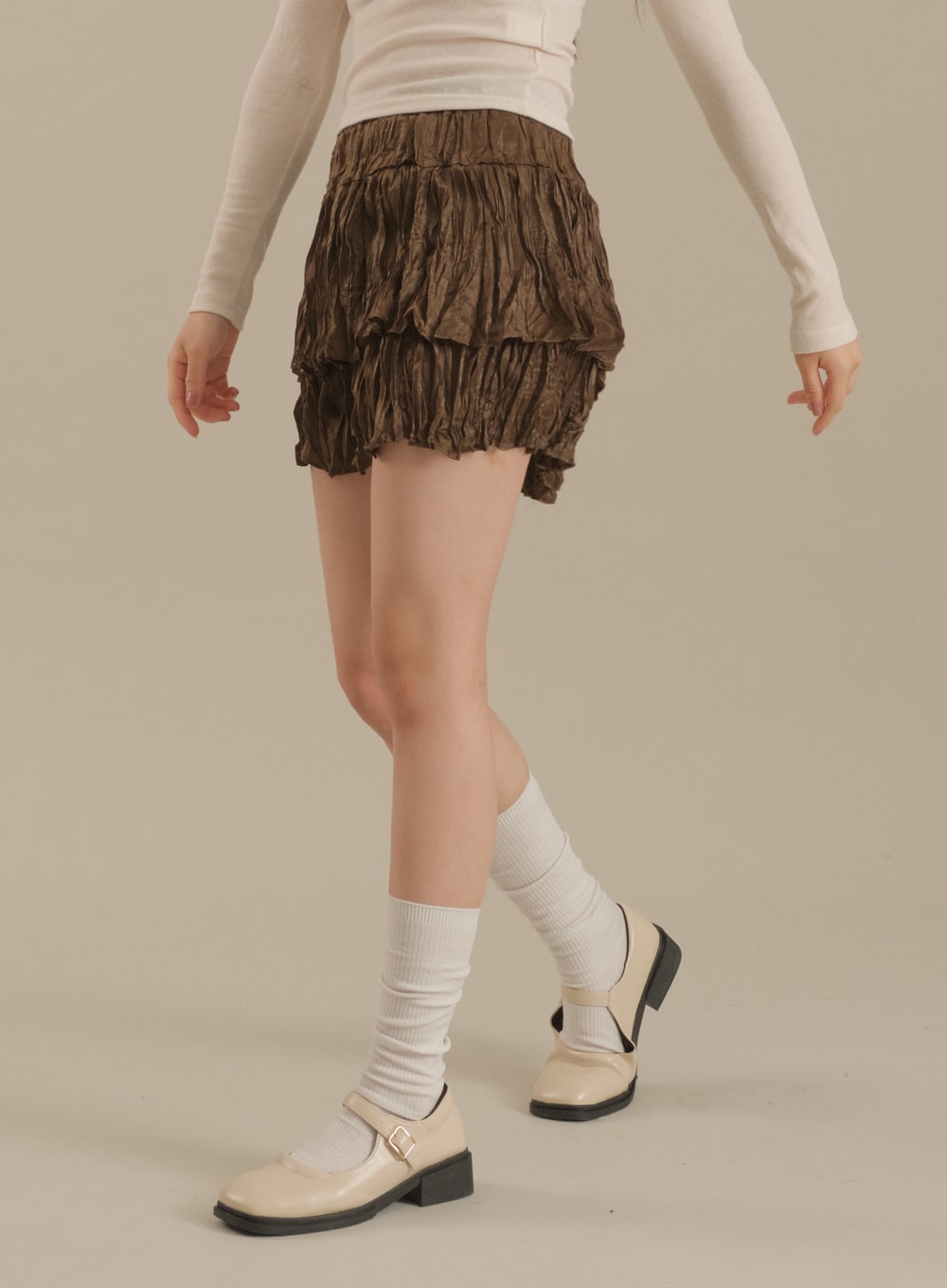 Ruffle Tier Mini Skirt J17