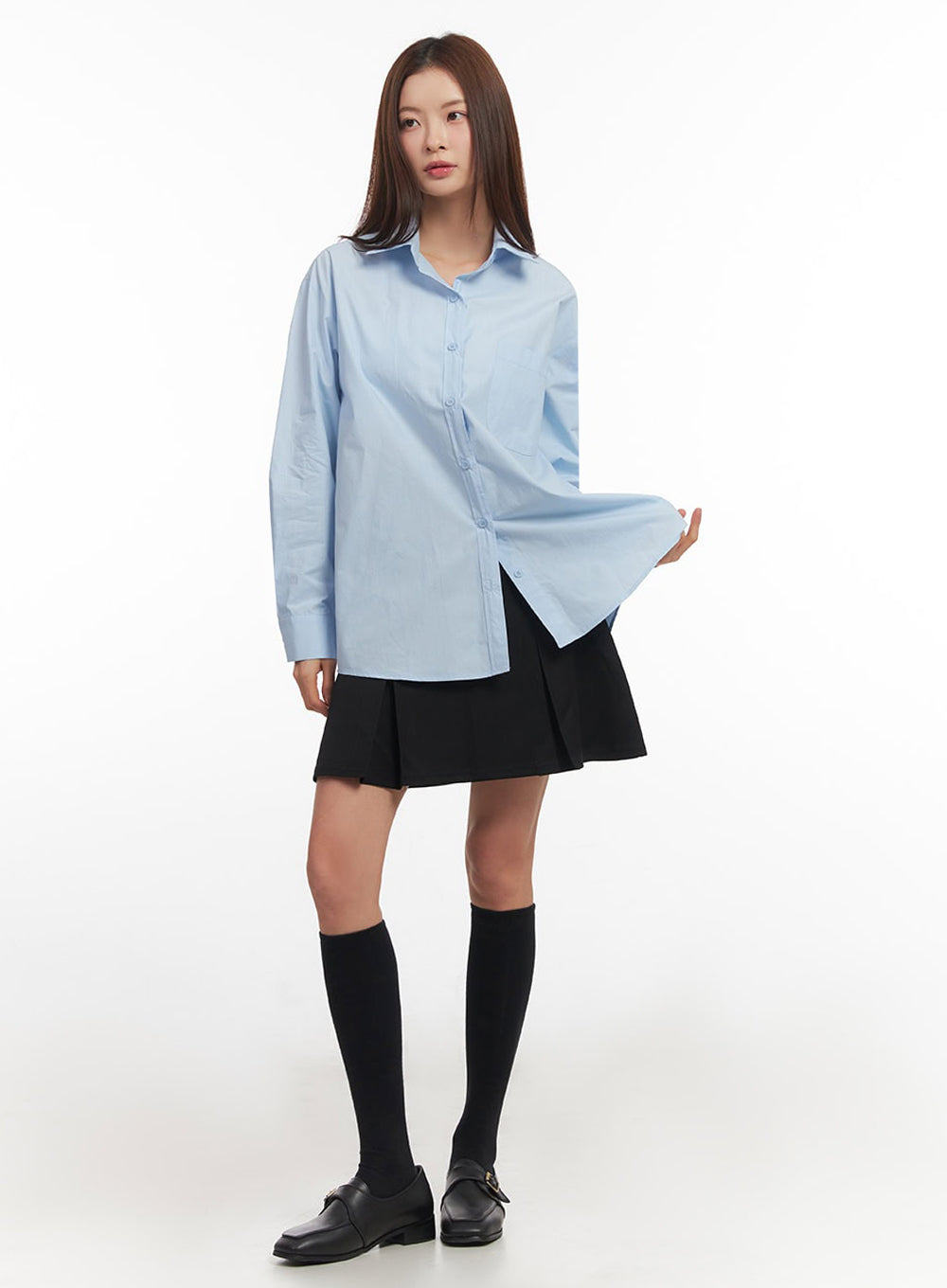 Pleated Midi Skirt IM514