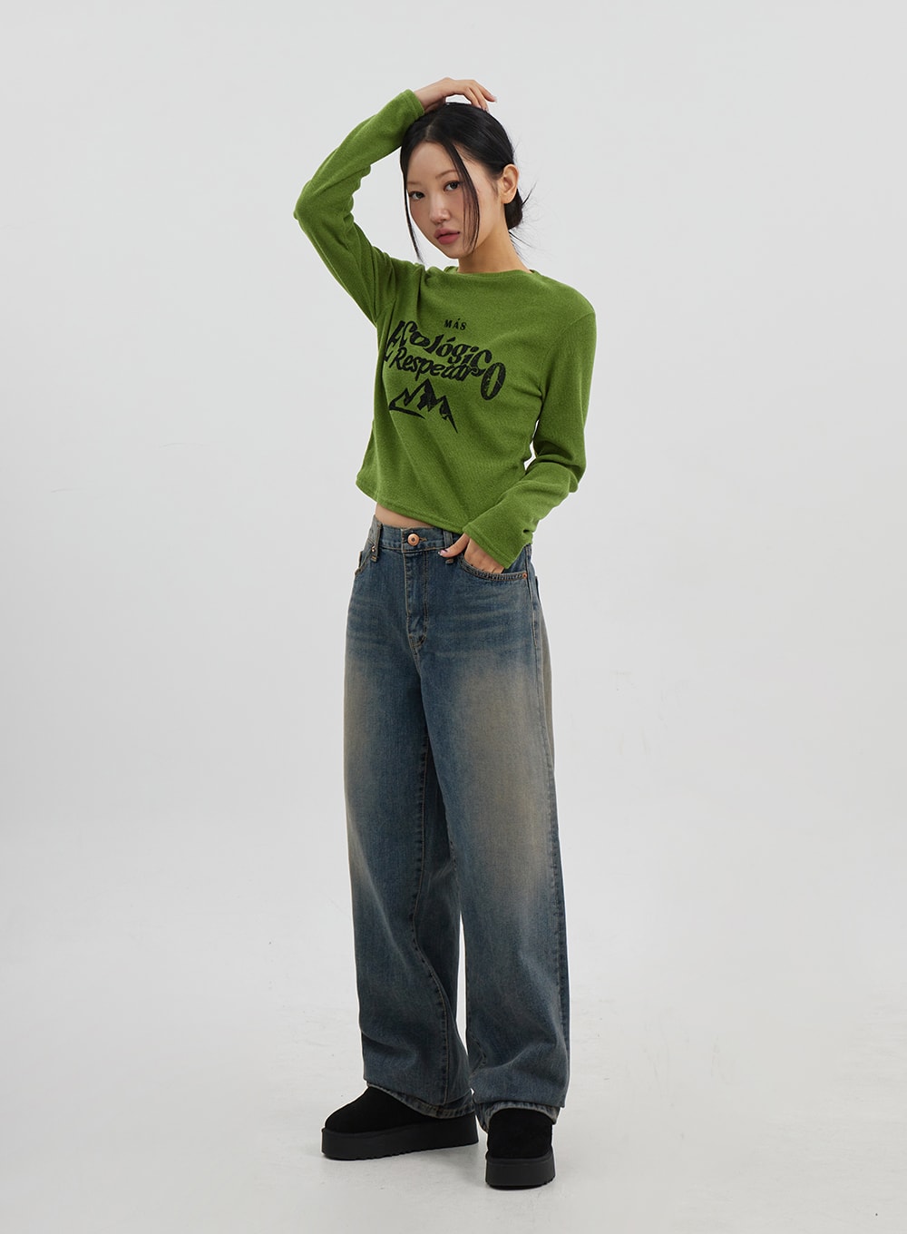 Mid-Rise Baggy Jeans Unisex CJ330