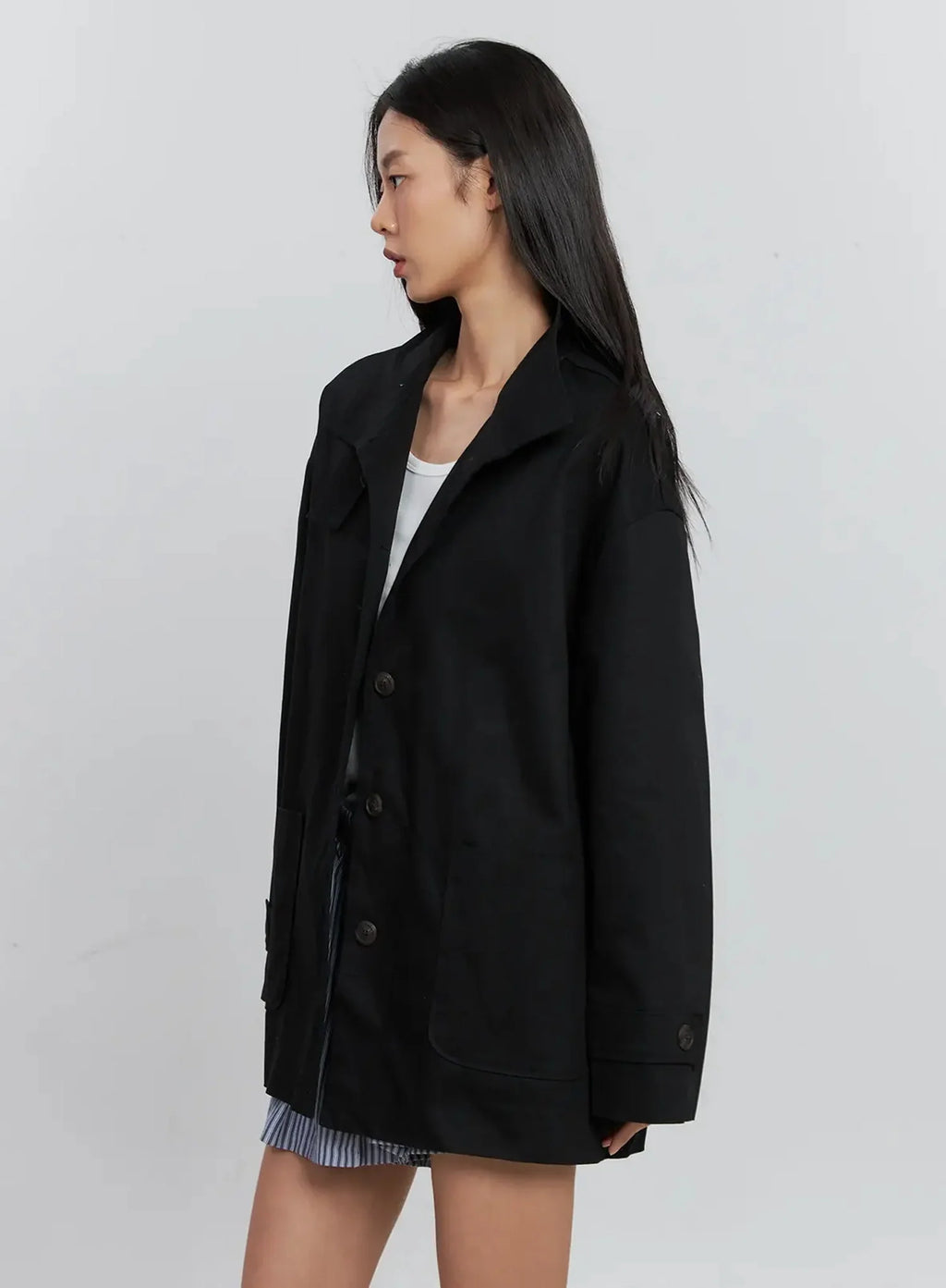 Classic Button-Up Jacket IS515