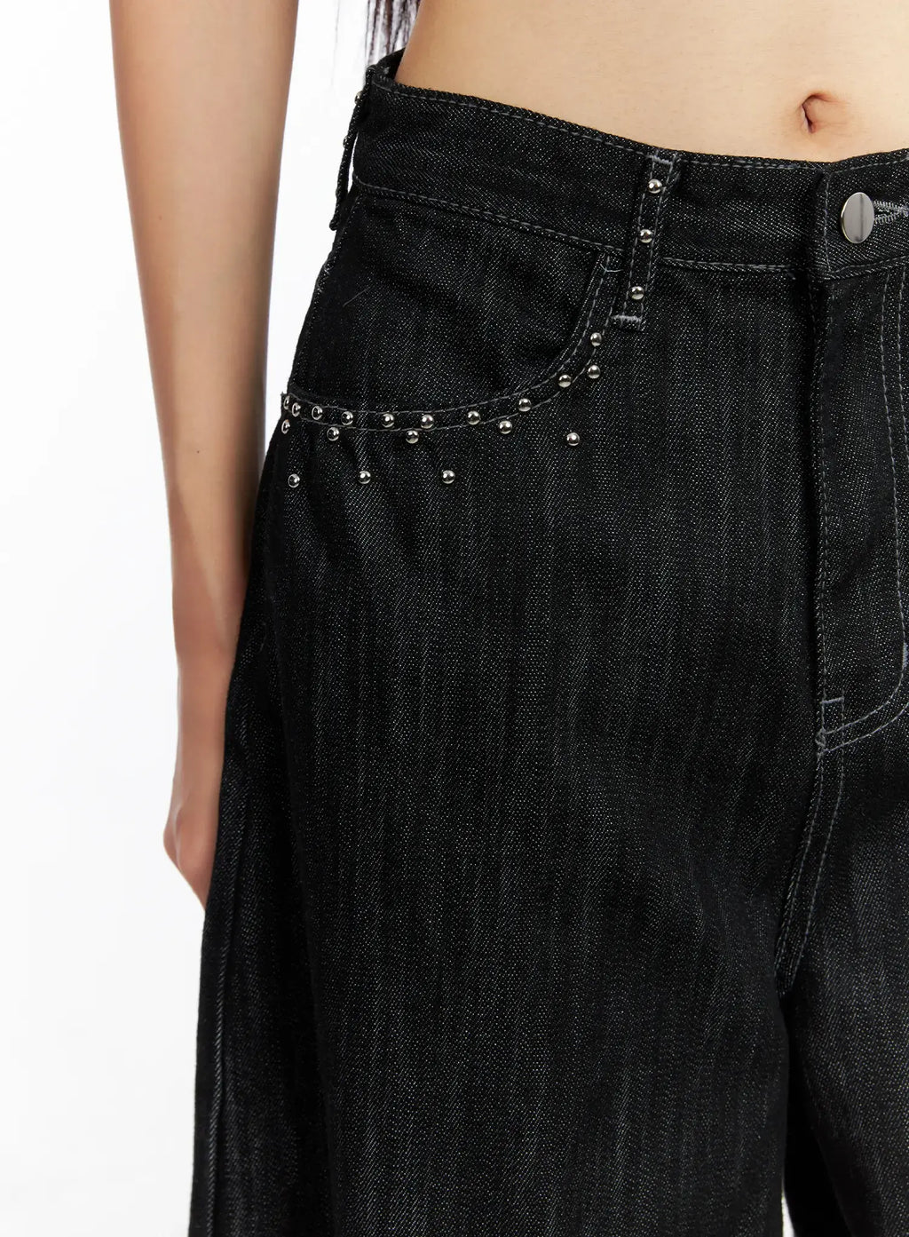 Miles Rhinestone Barrel Jeans CS509