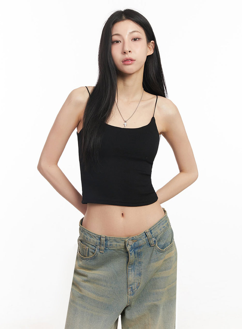 Essential Stretchy Crop Cami Top IY529
