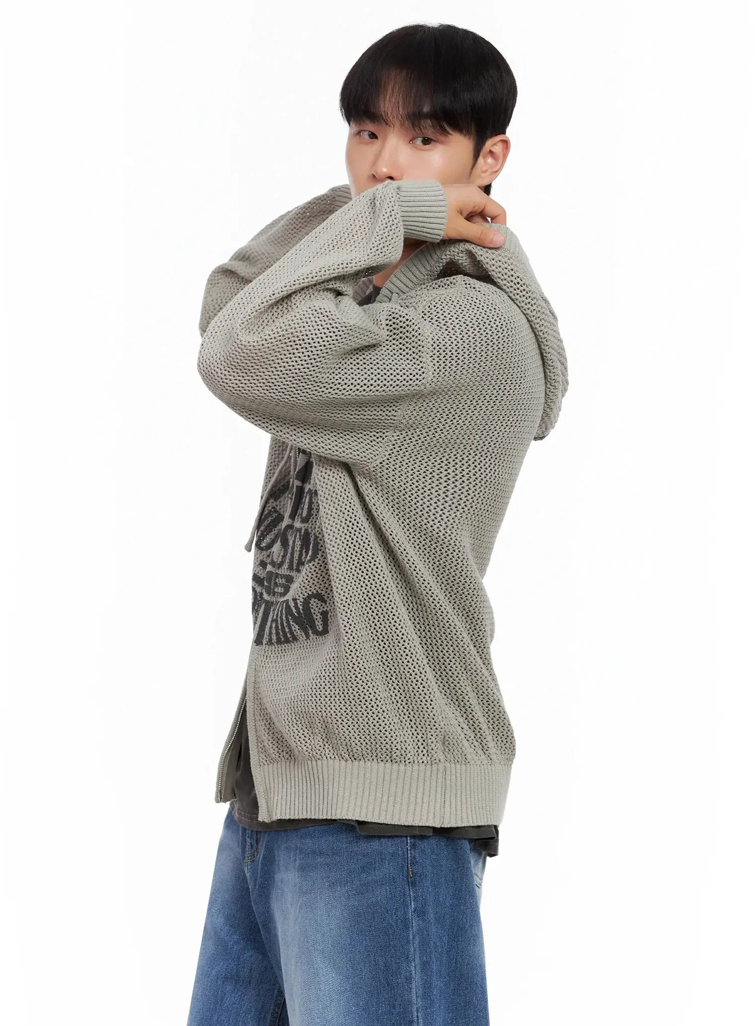 Men's Graphic Zip-Up Hoodie IL516