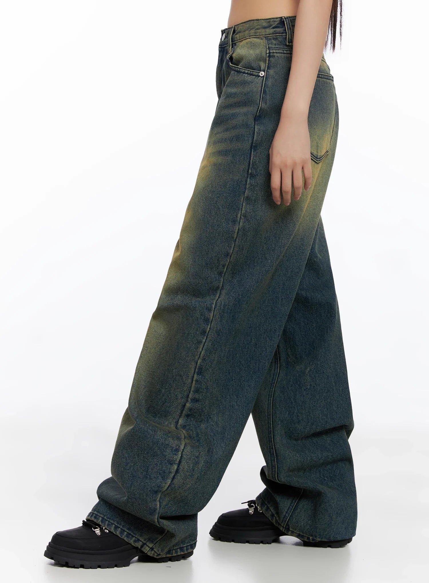 Elora Washed Baggy Jeans IS525