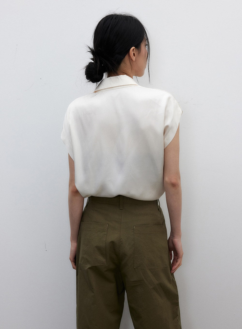 Silky Short Sleeve Blouse IY331