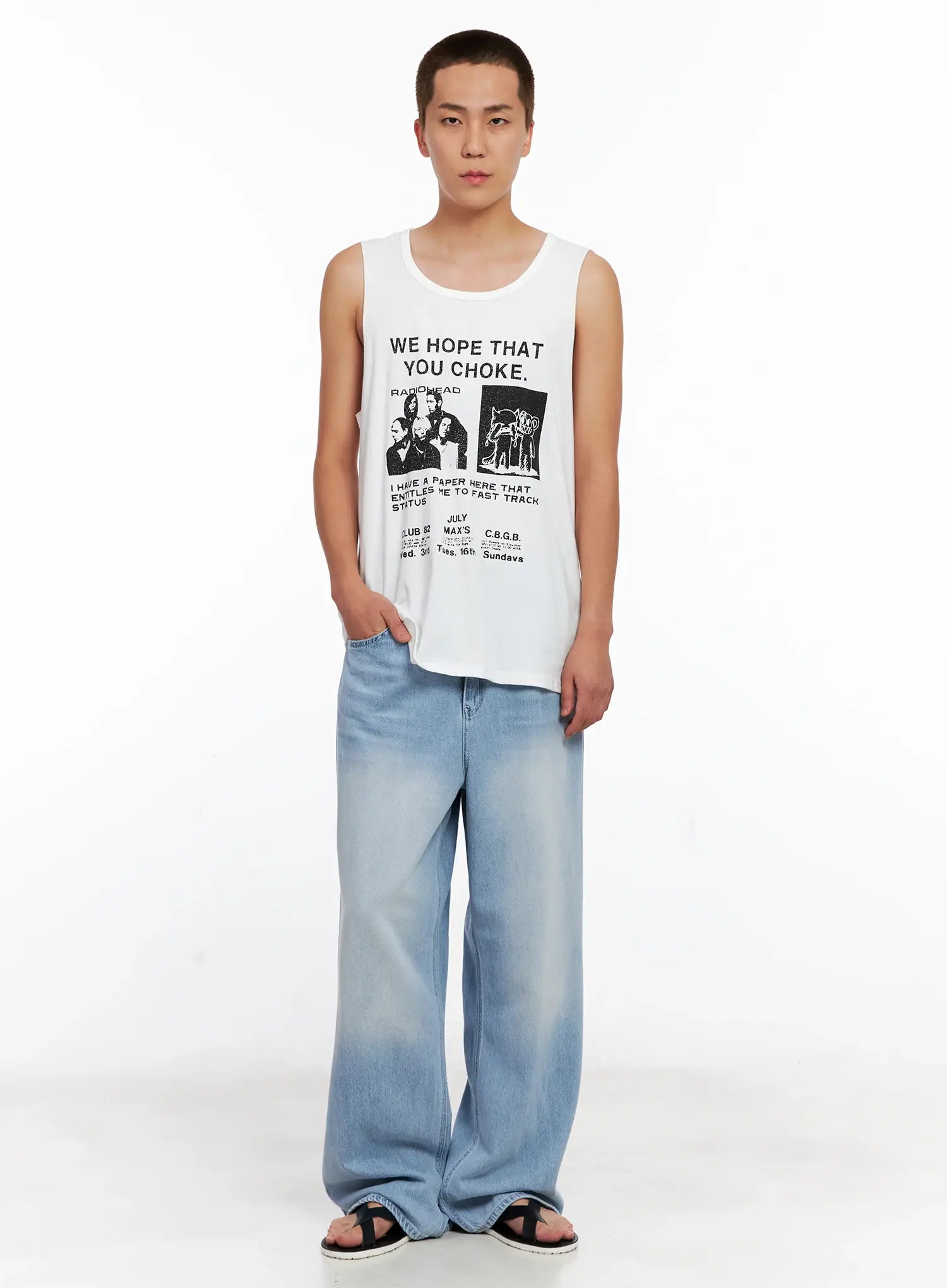 Men's Graphic Sleeveless Tee IG508