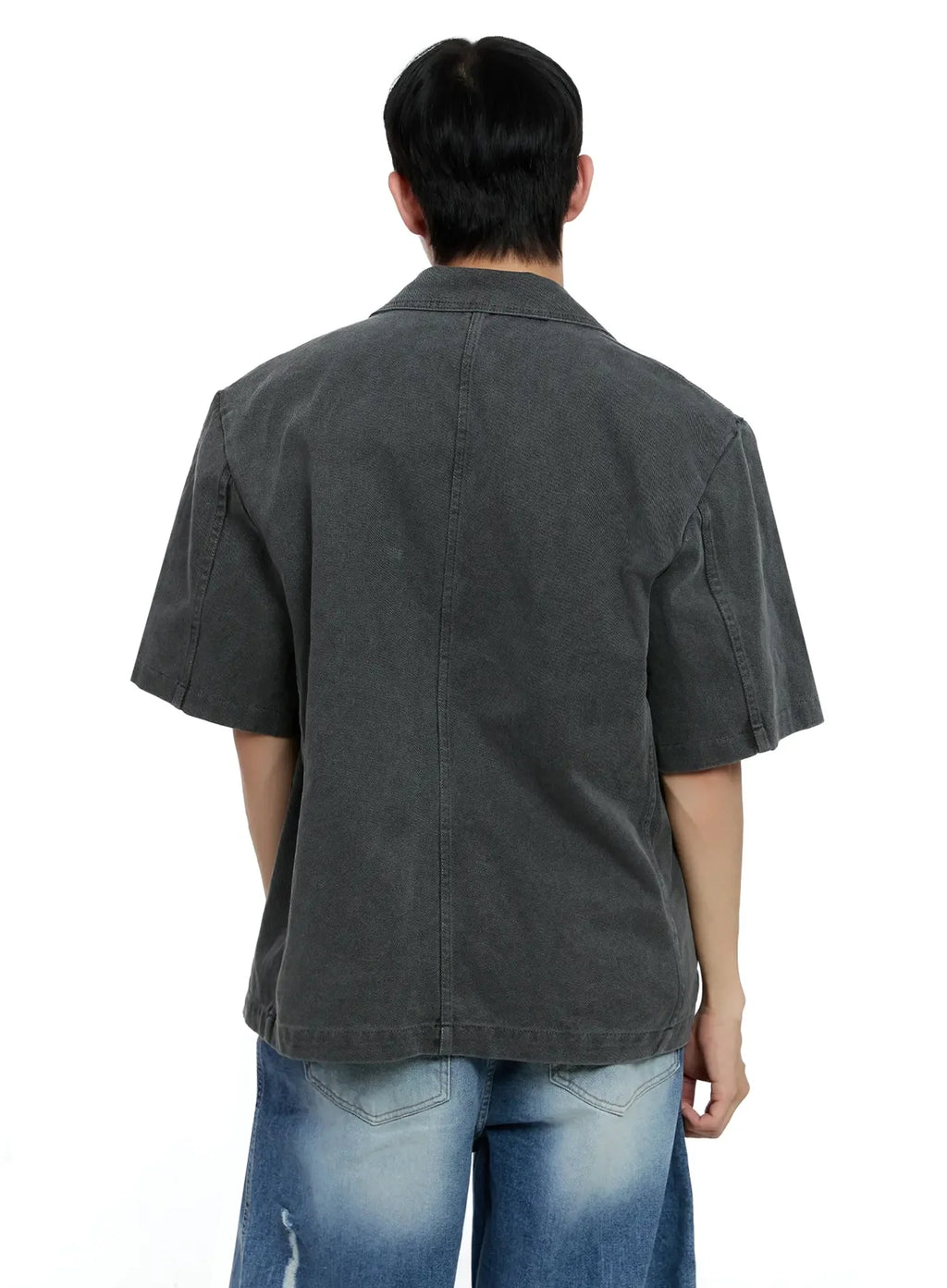 Men's Short-Sleeve Button-Up IG520