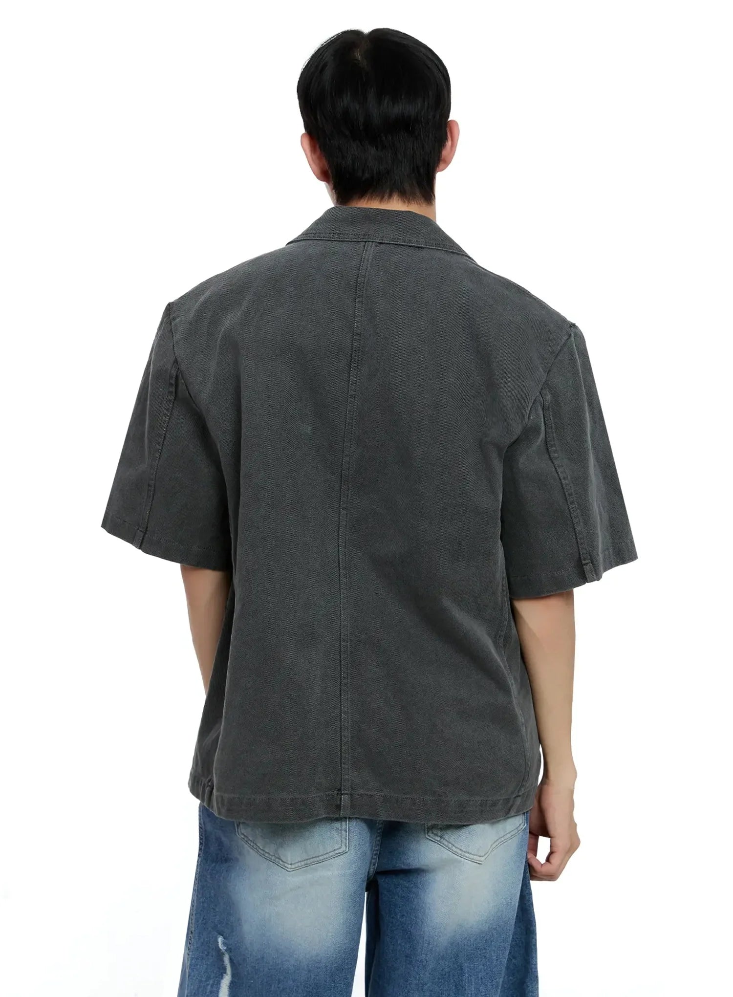 Men's Short-Sleeve Button-Up IG520