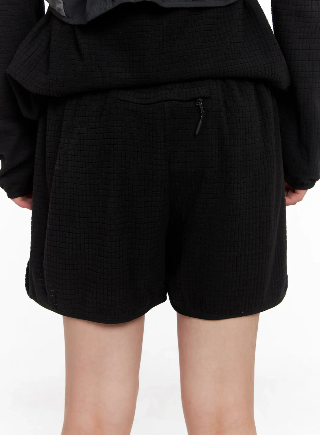 Men's Textured Label Detail Shorts US502