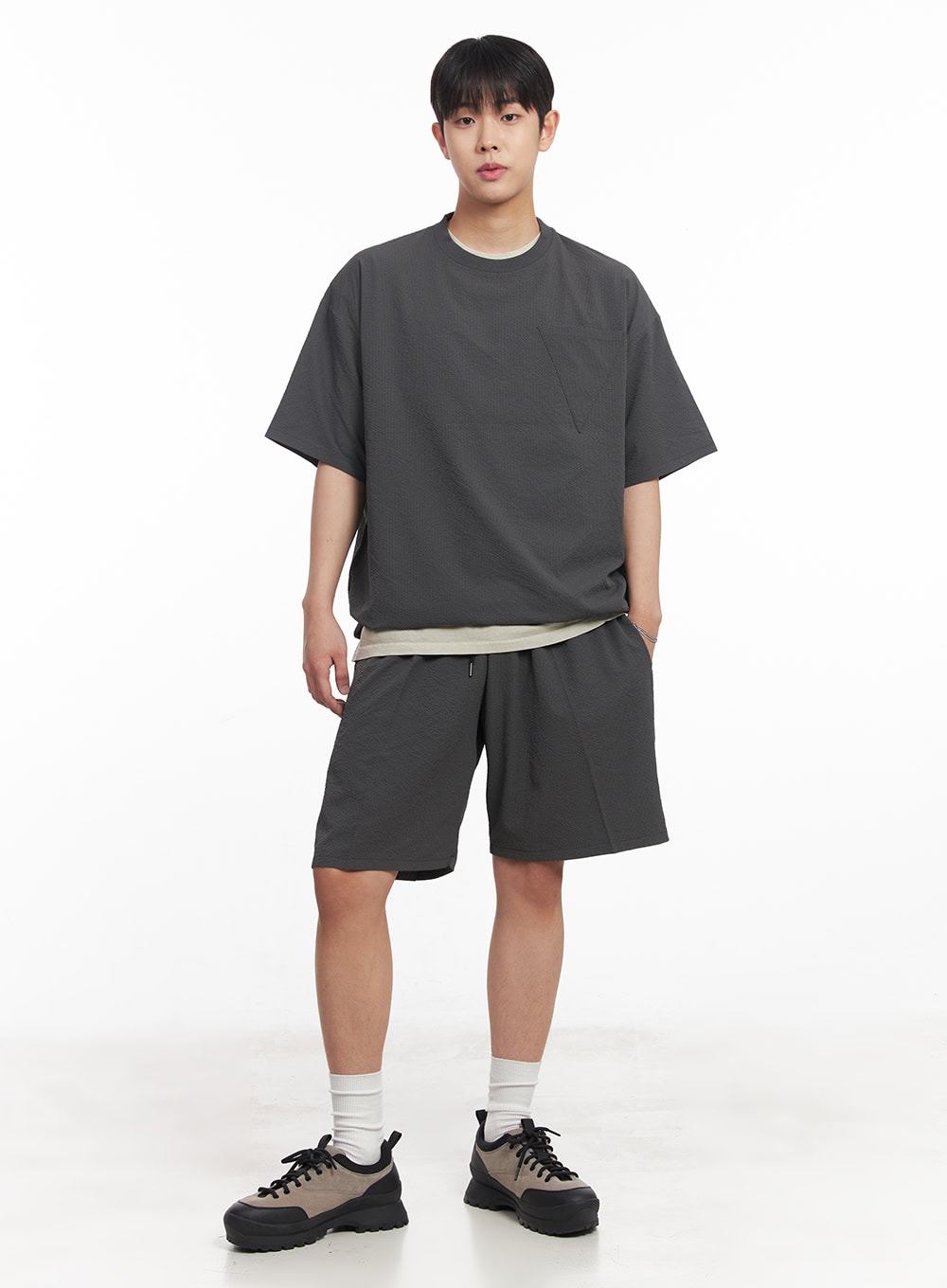 Men's Chic Wide-Fit Sweatshorts IA525