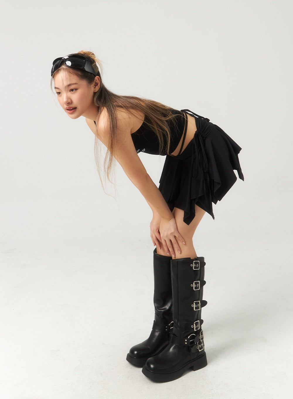 Waist Strap Mini Skirt CU330