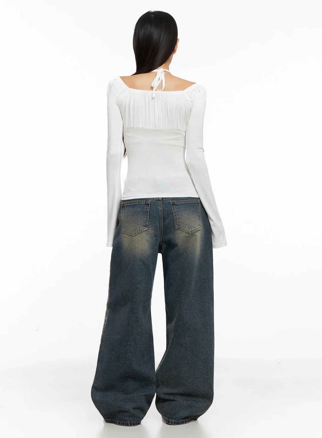 Chic Cross Strap Long Sleeve Tee IG528