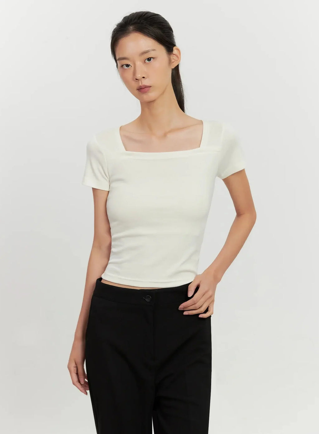 Classic Square-Neck Top IL528