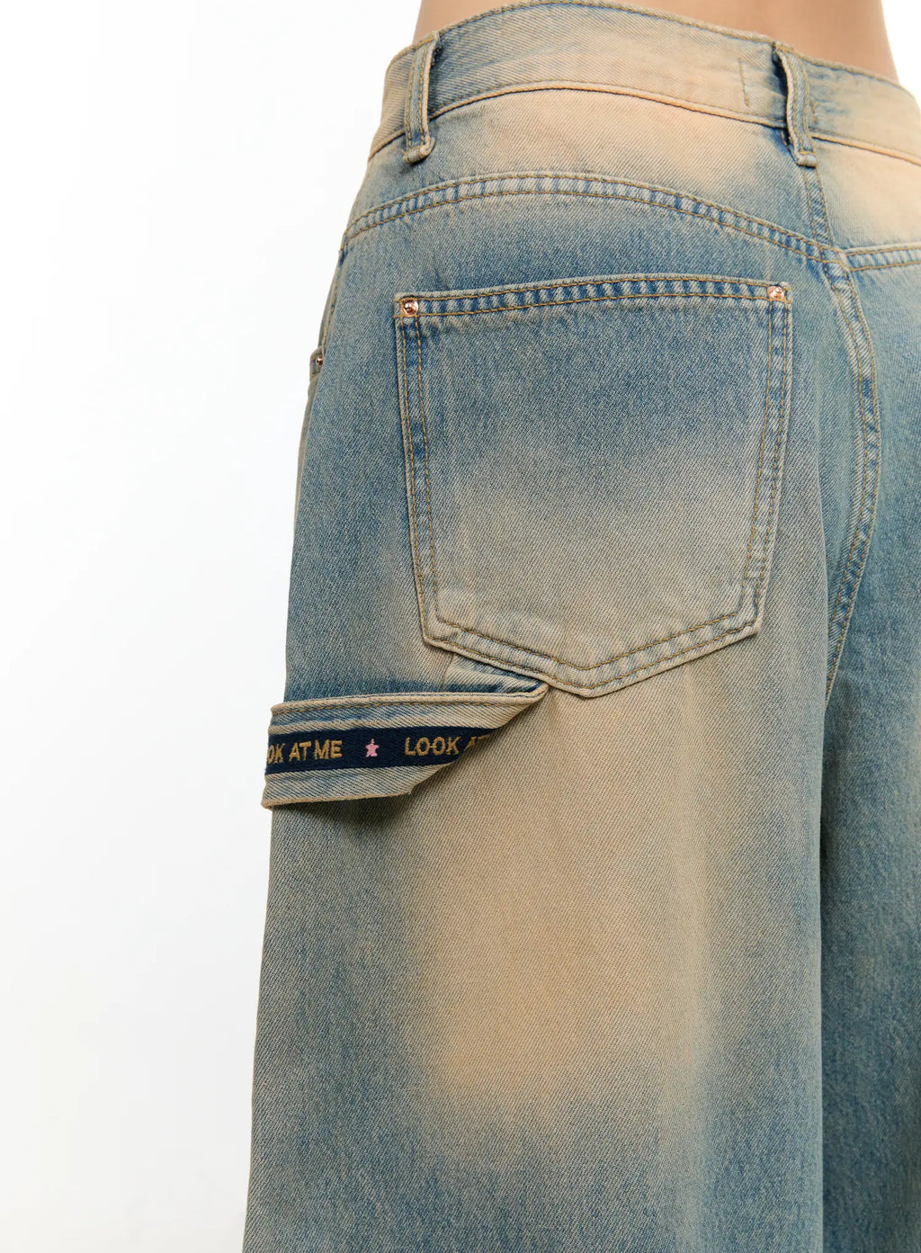 Danbi Washed Wide-Leg Denim Jeans CG501