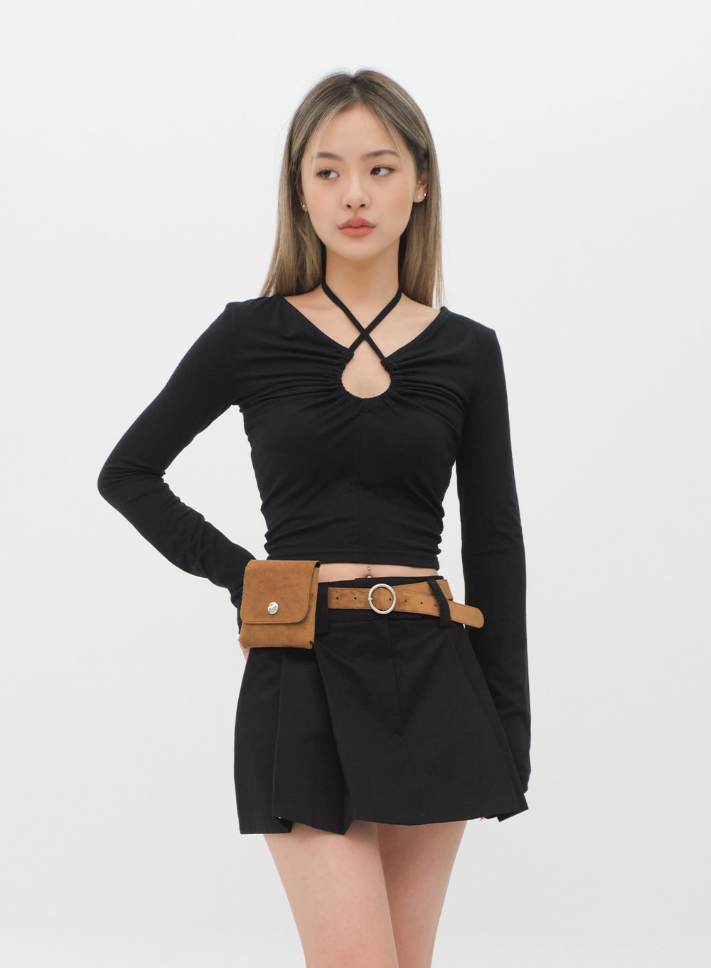 Halter neck Cropped Top C2001