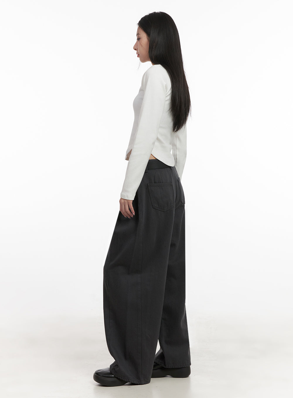 Basic Square-Neck Crop Top ID431