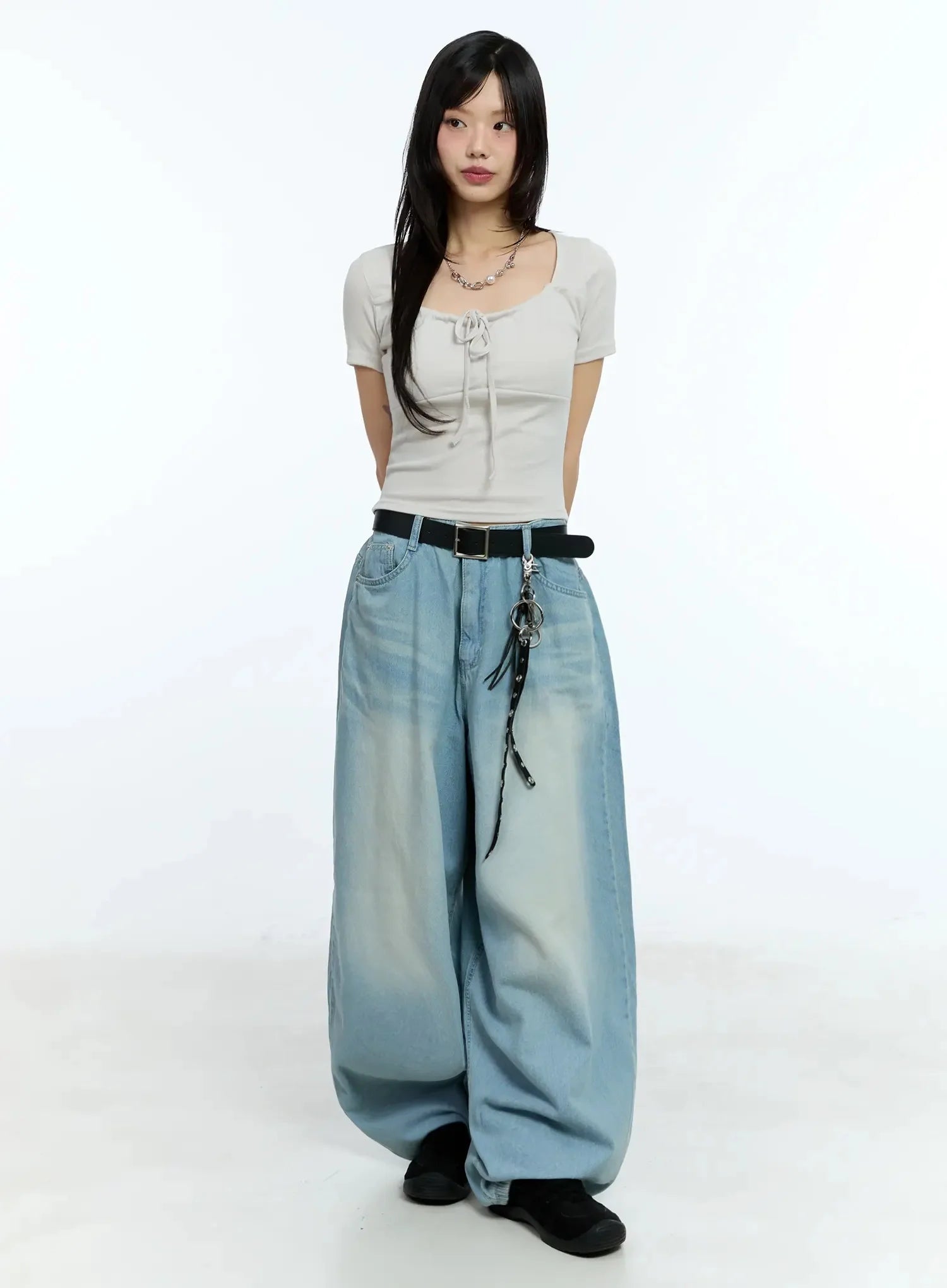 Ribbon Detail Crop Top IU524