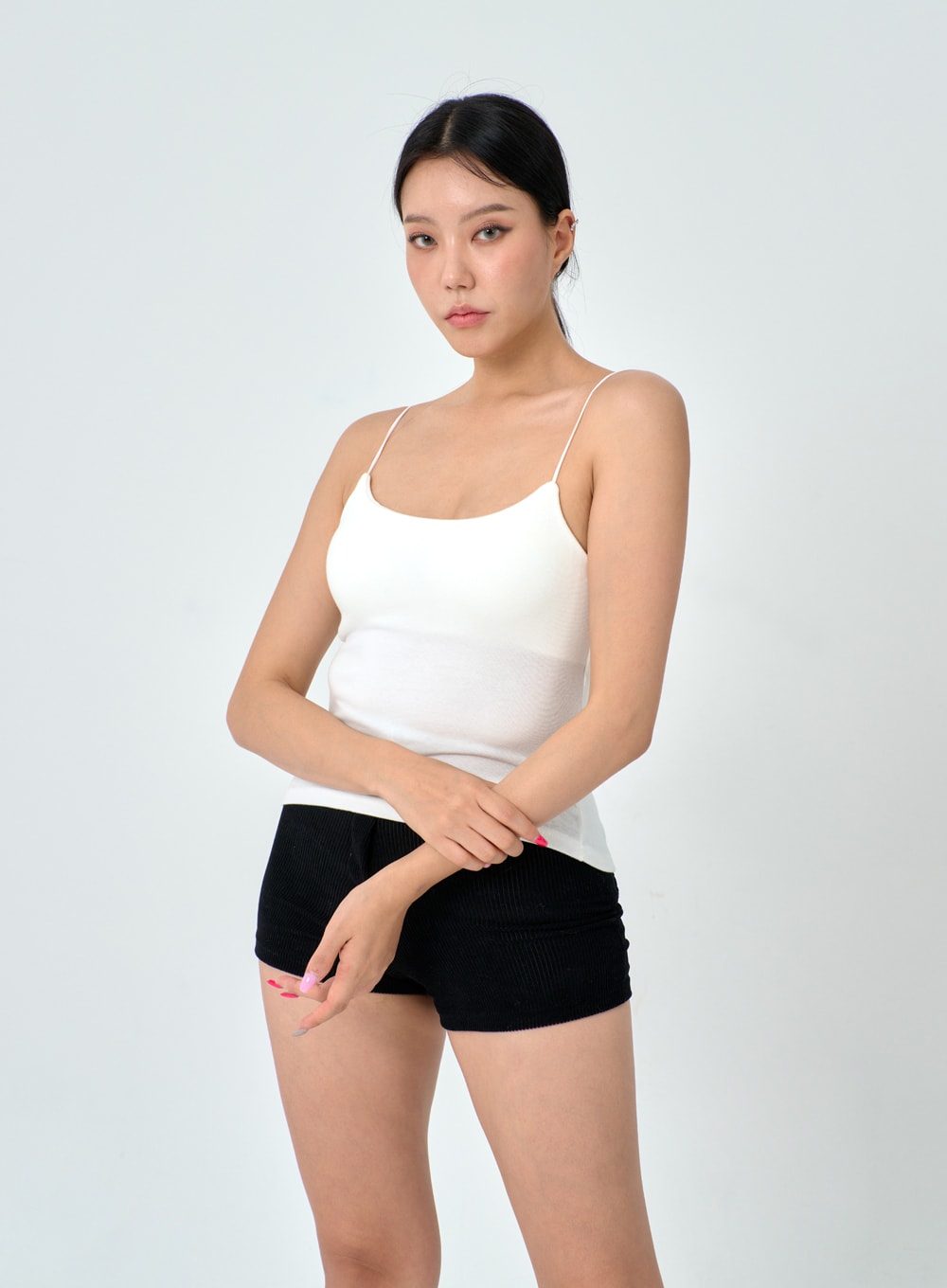 Corduroy Slim Fit Shorts ID02