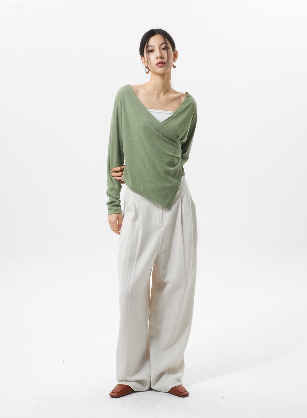 Linen Tailored Pants IU326