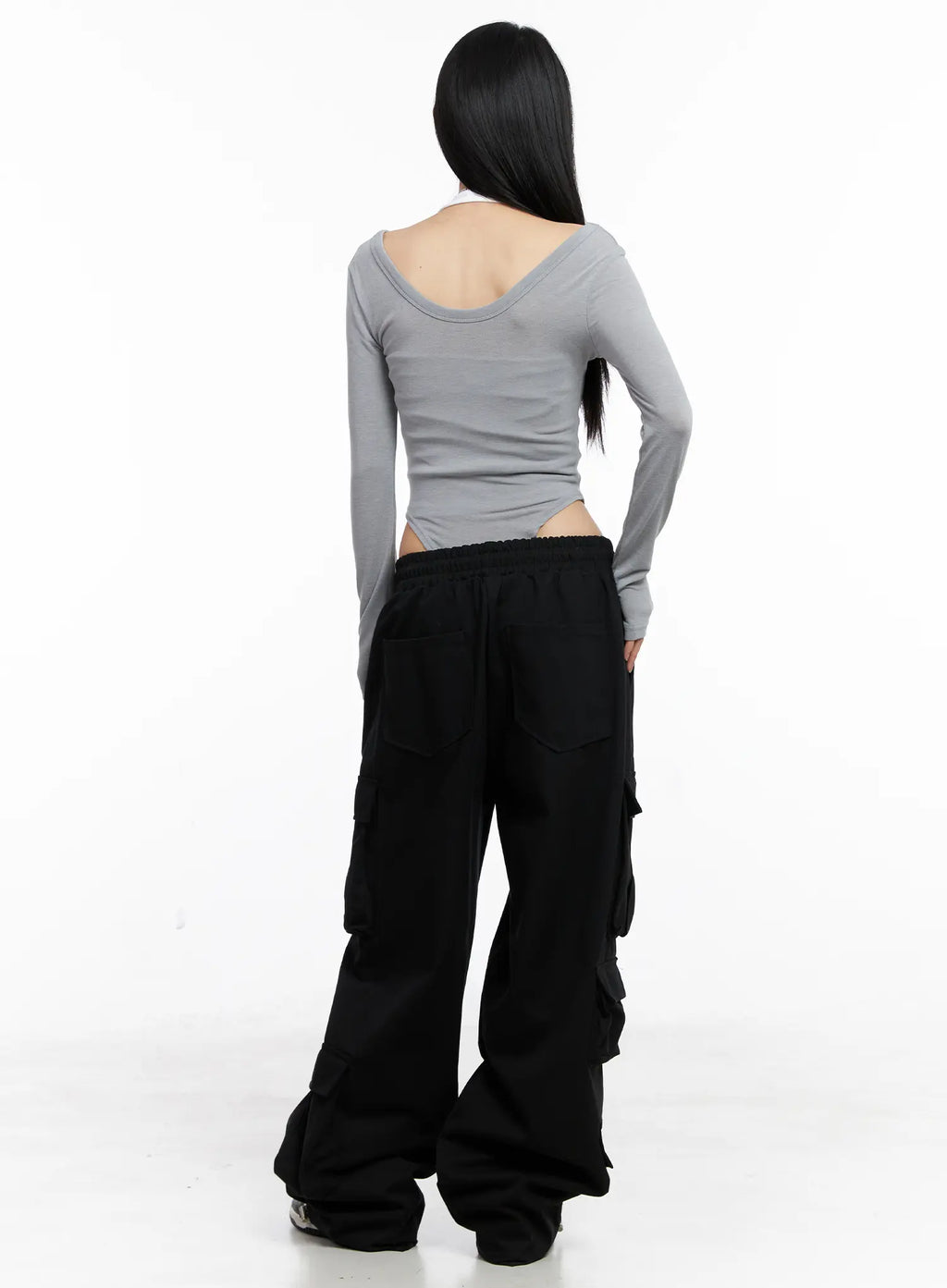 Wide Leg Cargo Pants CC1109