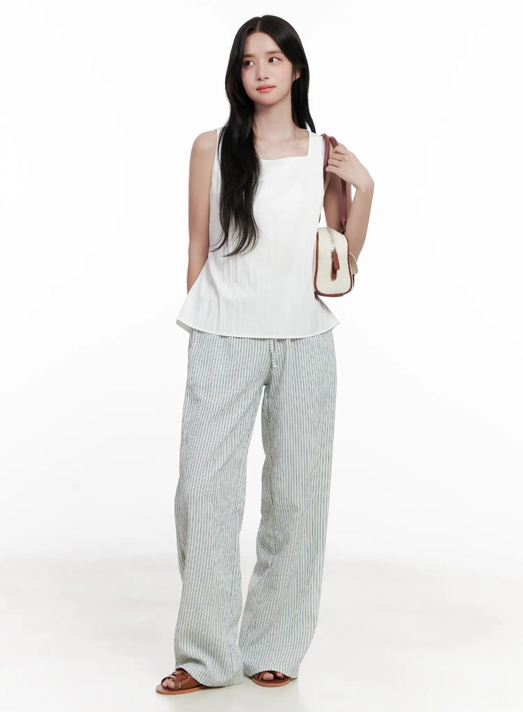 Back-Tie Square-Neck Tank CL516