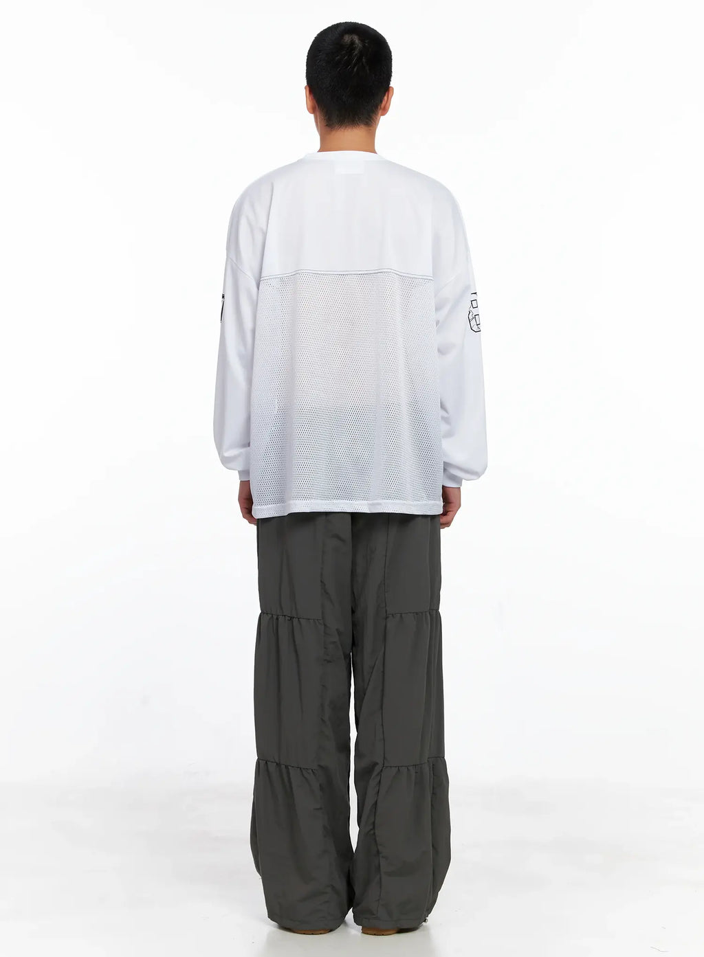 Men's Line Stitch Parachute Pants IS510