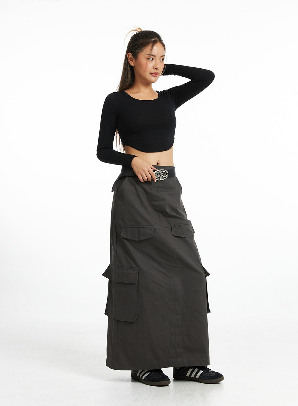 Metro Modern Bare-Midriff Top CO318