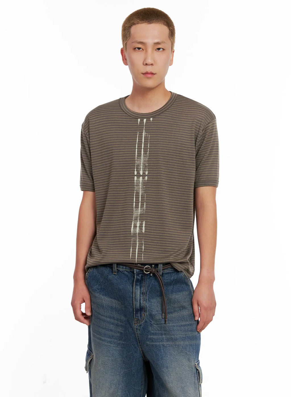 Men's Striped Slim-Fit Tee IL518