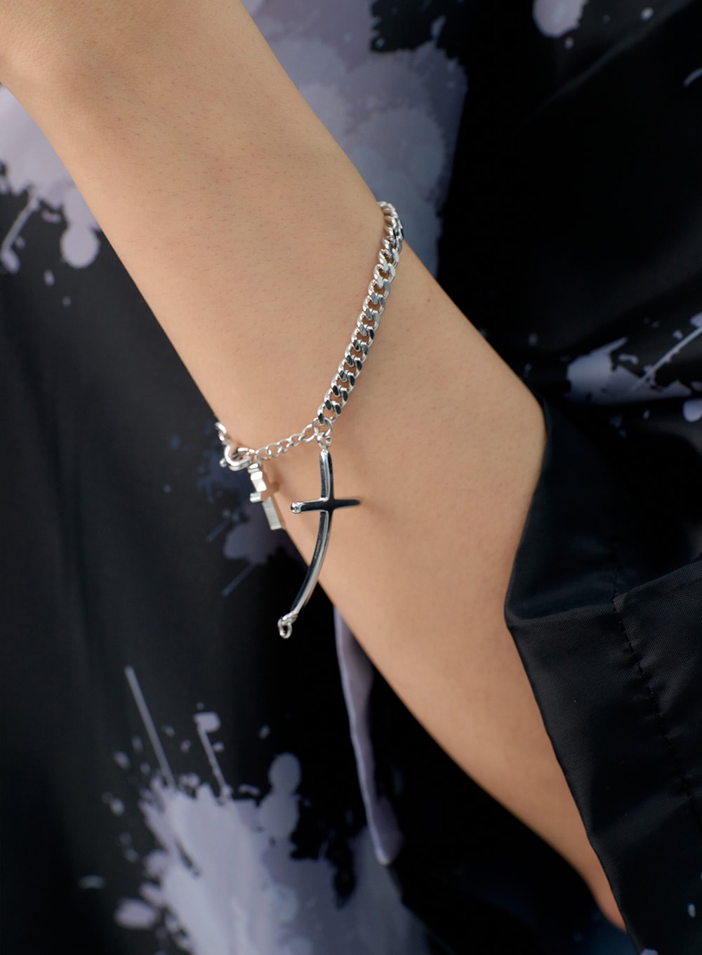 Chain Bracelet with Cross IG312