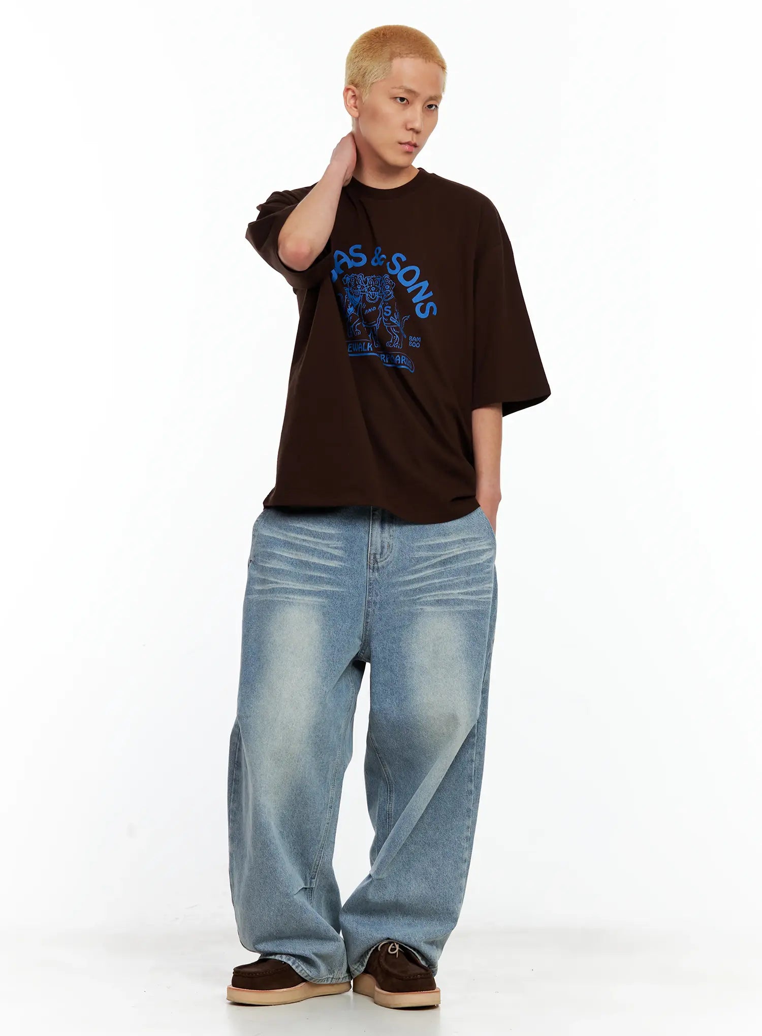 Men's Lucas Graphic Oversized Tee IL514