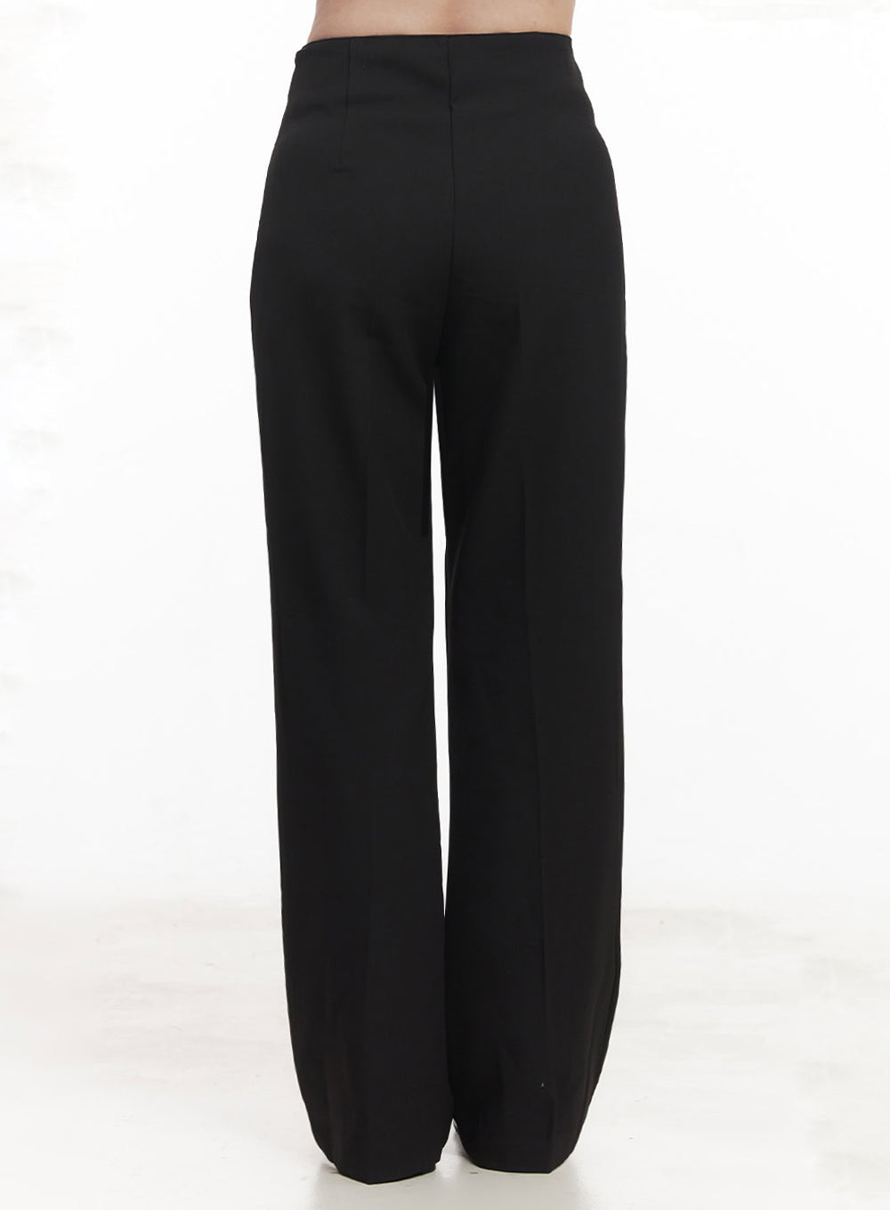High-Waisted Bootcut Slacks IY508
