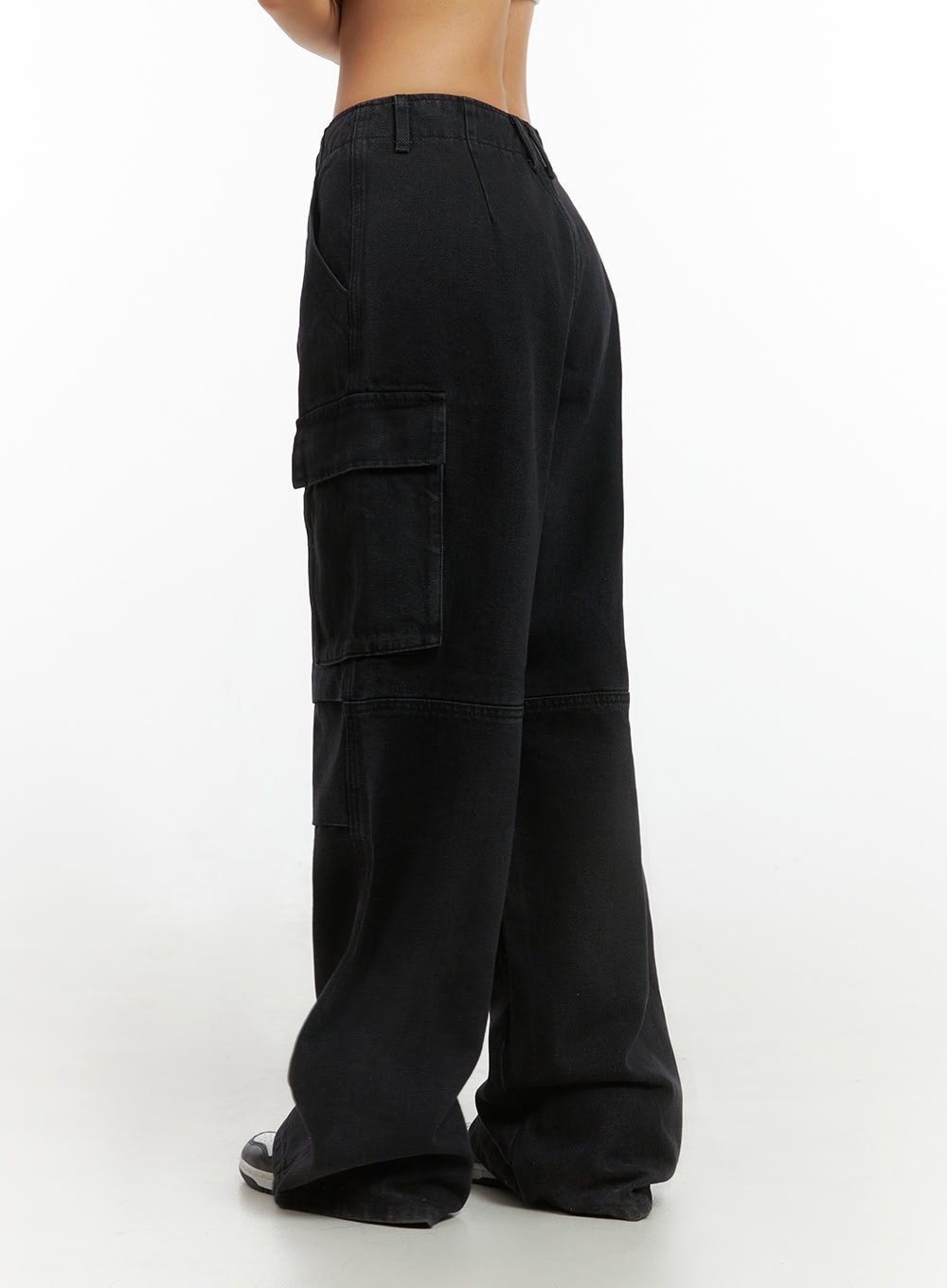 Basic Cargo Wide-Leg Pants IS402