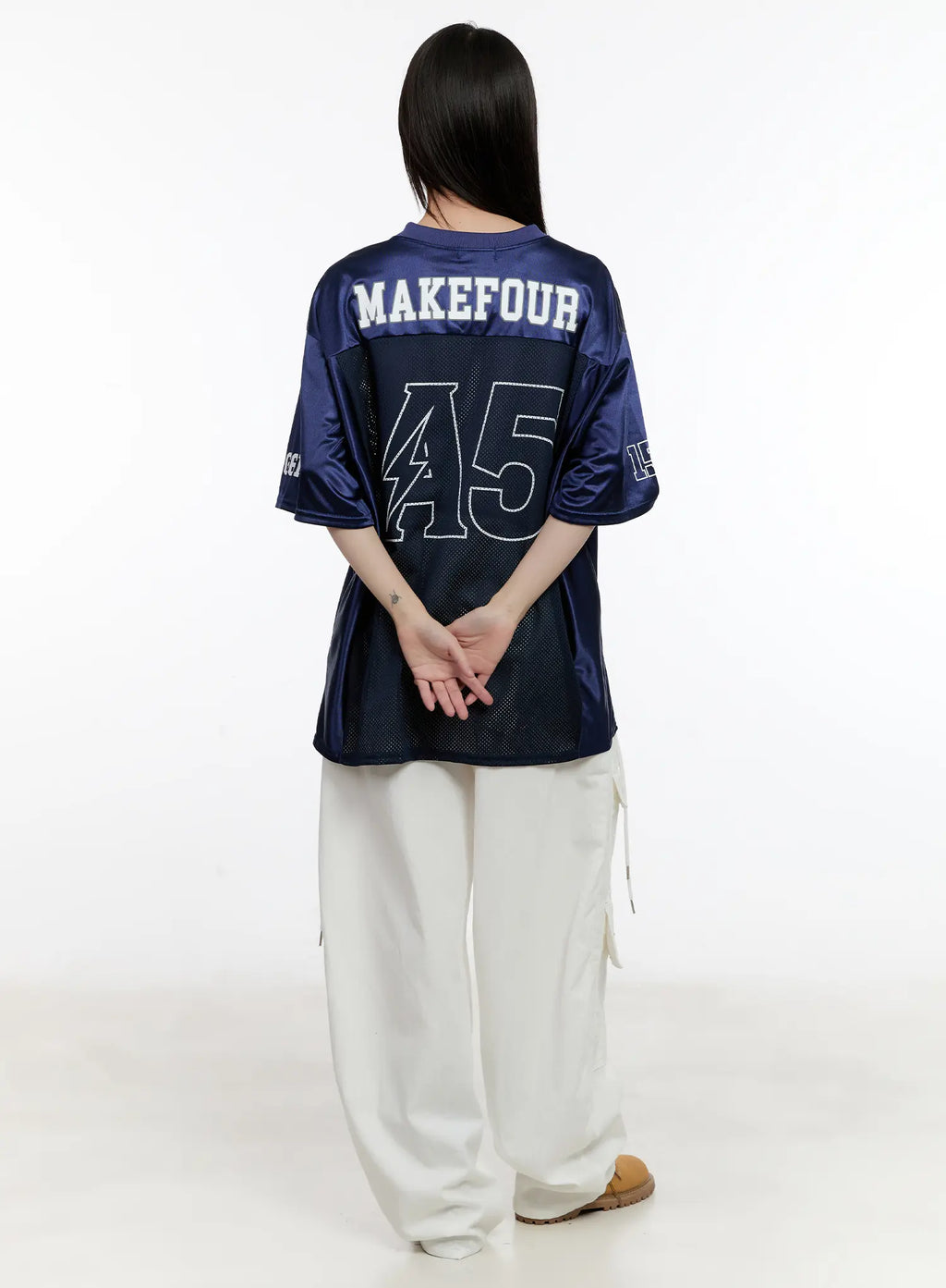 Oversized Graphic Jersey Top CL507