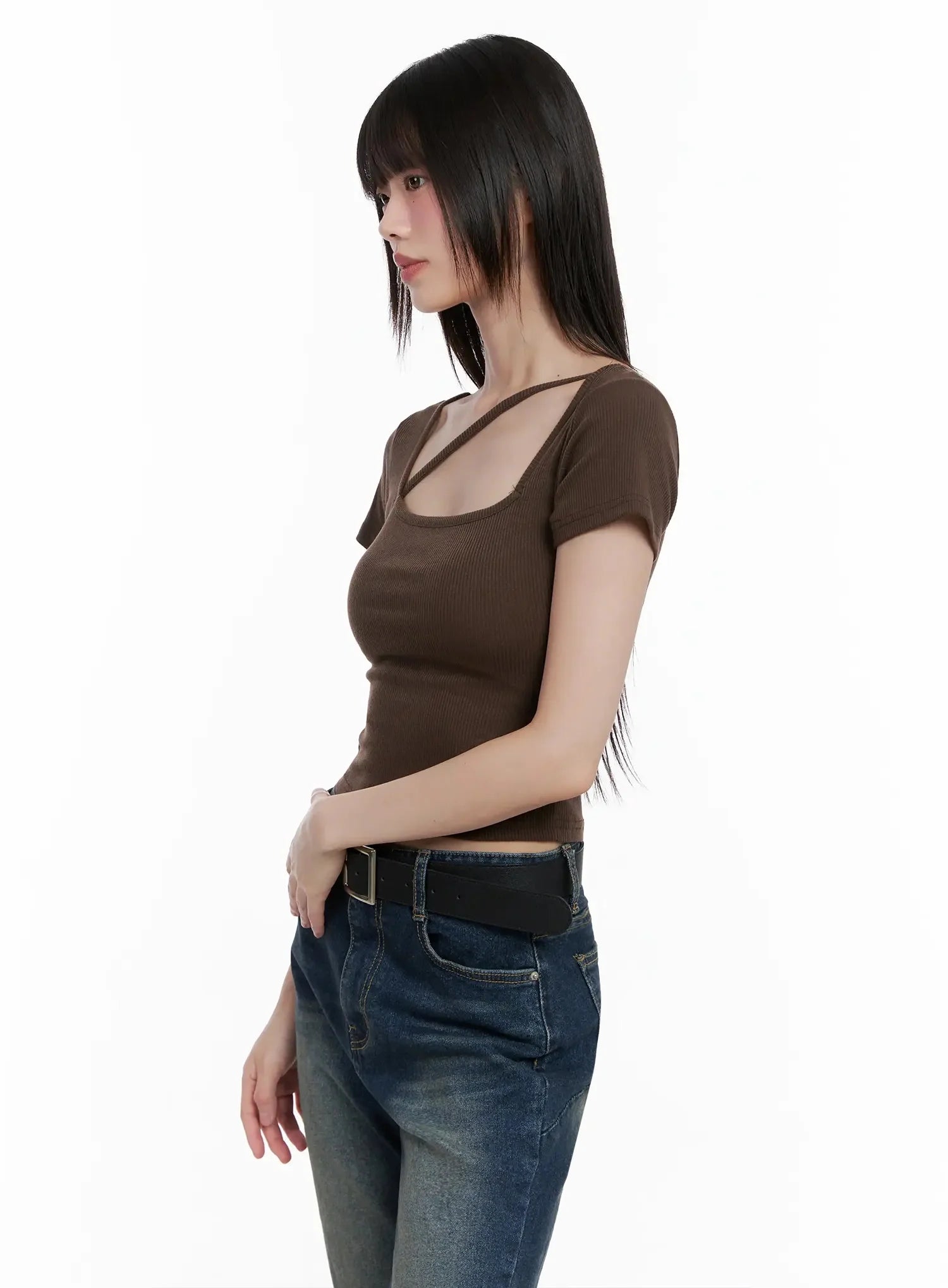Strappy Square Neck Crop Top IL531