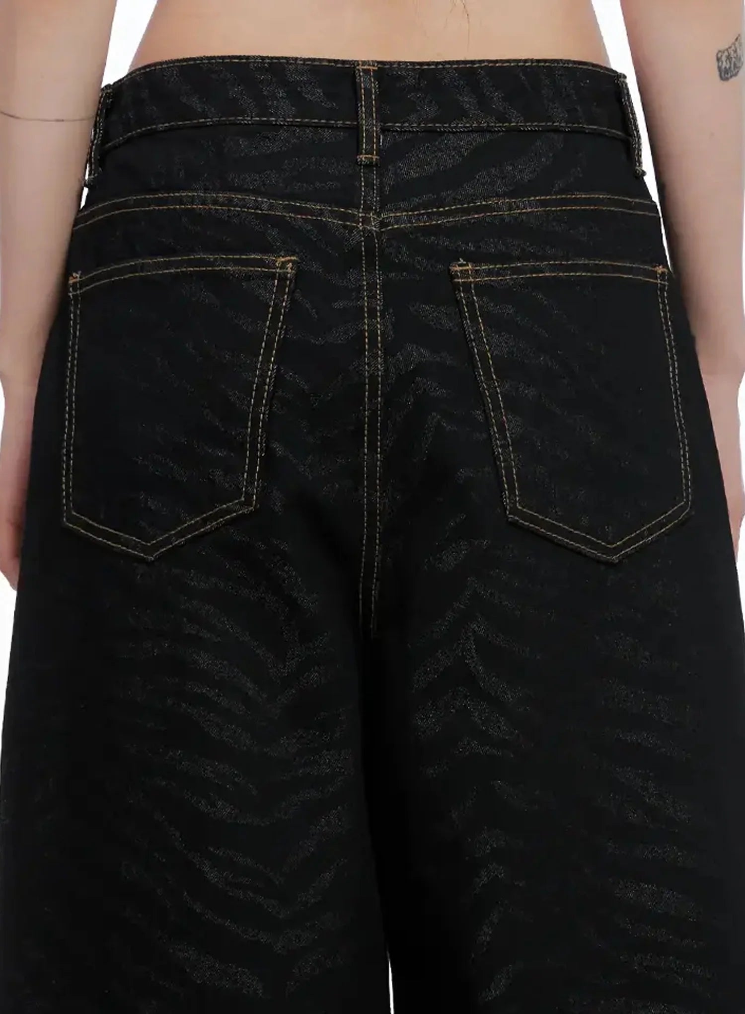 Freyja Animal Print Wide Leg Jeans IS508